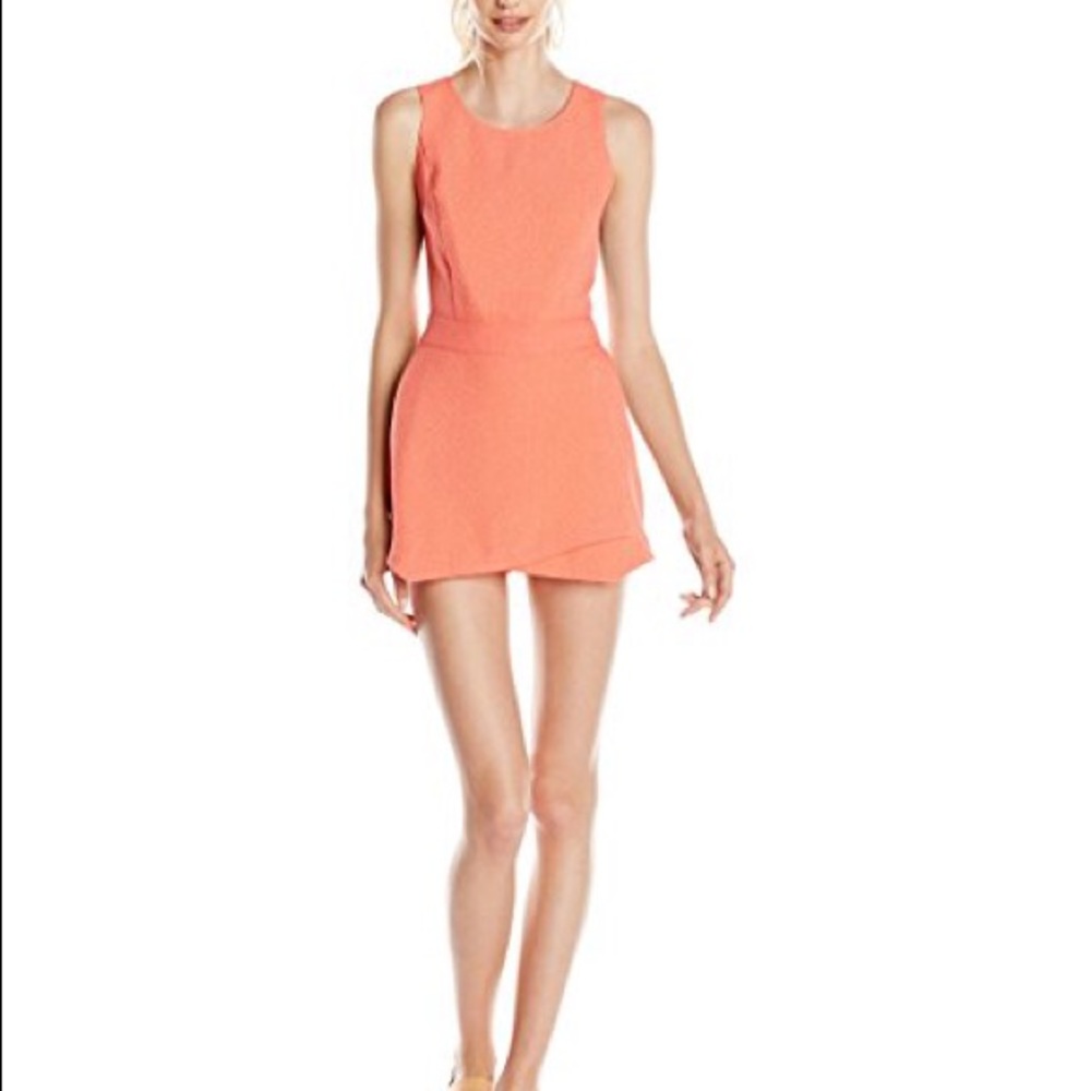 Kensie Orange Textured  Romper Size M And L NWT